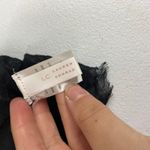 LC Lauren Conrad NEW Lauren Conrad women's black floral embroidered fringe lightweight wrap scarf Photo 3