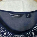 Lands' End  *SMALL 6-8* Navy Blue Beach Swim Cover-Up/Tunic With Embroidery Photo 8