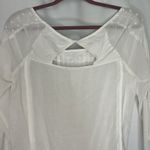 American Eagle  Outfitters Medium White‎ Swiss Dot Sheer Flowy 3/4 Sleeve Photo 7
