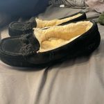 UGG  Women's Suki Moccasin Black Fleece-Lined Slippers size 5 Photo 4
