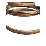 Monet Vintage Lot of 3 Silver Tone Bangle Bracelets Etched Textured Stack Estate Photo 1