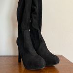 Black High Heeled Tall Boots‎ Black Size 7 Photo 4