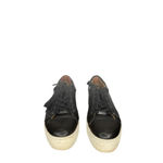 J Slides Womens Platform Sneaker Black leather Maya Lace up Sneaker SIZE 7.5 Photo 4