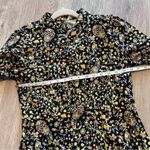 Boden jersey mini dress in wild flower print Black Size 8 Photo 5