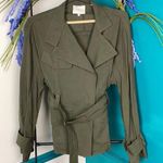 Vince  olive green belted utility jacket Photo 0