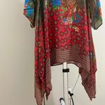 Johnny Was NWOT  Flower Rayon Amazing Tie Tunic Dress SHIRT Blouse Top M Photo 10