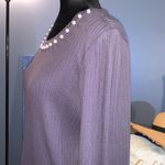 Notations NWT  Size PL Pearl Embellished Neckline Long Sleeve Photo 4