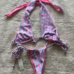 frankie's bikinis Frankie’s Bikinis Bash Terry Halter Top Tia Terry String Bottom Daisy Dream Photo 3