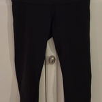Lululemon  Black‎ Crop Leggings Women's Athleisure Workout Yoga Pants Photo 0