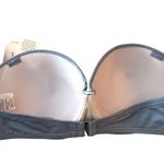 Calvin Klein Bikini Top Pleated Underwire Molded Cup Pearl Blue Shimmer S Photo 2