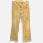 Y2K Express Gold Velvet Bootcut Pants Size 10 Boho Classic Heritage Preppy Photo 8