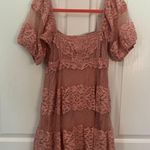 Free People S Be Your Baby Lace Mini Dress in Pink Photo 5
