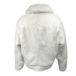 Urban Outfitters Clara Cream White Teddy Fleece Full Zip Moto Coat Jacket Size M Photo 1
