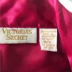 Victoria's Secret VINTAGE Victoria’s Secret Gold Label Rasberry Satin Sleep Shirt M/L Photo 3