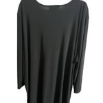 Added Dimensions Catherines Tunic Dress Womens 3X Black Beaded Embellished Boho Size 26 Photo 1