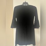 Tommy Hilfiger  Black Long Sleeve Dress velvet Photo 5