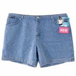 Riders By Lee Rider by Lee 20W Bermuda Denim Shorts w/ Floral Belt — Modest Fit, NWT Photo 2