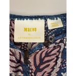 Anthropologie Maeve by Women's Letizia Ruffled Blouse Size S Blue Floral Boho Photo 5