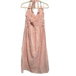 Top Shop Shell Pink Halter MIDI Dress, New with Tags Photo 3