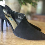 Jones New York NWOT Signature Collection Black Suede Heels Chloe Size 9M Photo 0