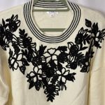 Krush Kandy Sweetest Devotion Floral Stripe Embroidered Sweater 3X Boho Soft Black Photo 3