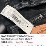 Moussy vintage SAAB black slightly intentionally distressed black denim size 27 Photo 14