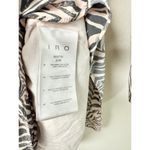 IRO Paris Maitri Zebra Print Long Sleeve Wrap Mini Dress Pastel Pink/Black 38/6 Gray Photo 3