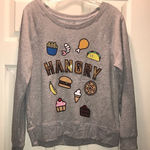 Cold Crush (5/$25)  Hangry Sequin Emoji Sweatshirt Photo 0