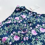 J.Crew NEW  Factory Printed Bias Slip Skirt & Top Set Antique Navy Vintage Floral Photo 8