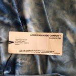 Yana K Charlotte Top Shirt LT Blue Navy DTY Brush Tie Photo 10