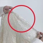 Vintage 90s NY Jeans Cream Lace Long Sleeve Top Size L Photo 4