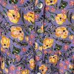 Nrvna Mode Jeanne Purple Floral Mini Shirt Dress Long Sleeve size Small NWT Photo 2