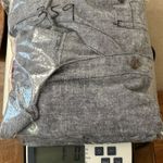 Coppagallo Linen Blend Outfit Set Embellished‎ Details Capris Medium Blouse Gray Photo 15