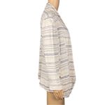 SATURDAY SUNDAY/ANTHROPOLOGIE cream cardigan with grey/slate stripes. Small. EUC Gray Photo 3