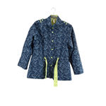 Matilda Jane Navy Blue Floral Utility Jacket Women's 2X Photo 1