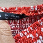 SheIn  Red Floral Off-Shoulder Midi Dress SZ-S Photo 9