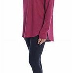 Chaser NWT maroon Hooded thermal/waffle knit pullover. Size M Revolve brand Photo 2