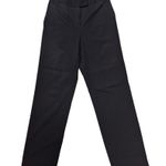 Donna Karan New York Black Wool Blend Pants Flat Front Straight Leg 30x33 Sz 8 Photo 1
