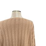Eileen Fisher  Vintage Sweater Crochet Pointelle Knit Camel Tan Size 2 Medium Photo 8