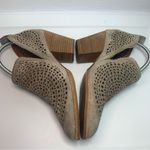 Jeffrey Campbell Taggart Lattice Cut Out Suede Ankle Boots, Taupe, Size 8.5 Photo 7