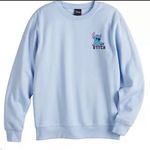 Disney  Light Blue Stitch Crewneck Photo 0