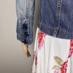 Abercrombie & Fitch Size Small Blue Denim Jacket 3/4 Sleeves Button Up Photo 8