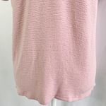 ZARA Textured Knit V-Neck Short Sleeve Top Pink Size Small Photo 4
