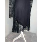 100% Silk Black Valentino Night Lace Dress Women’s 6 Photo 11