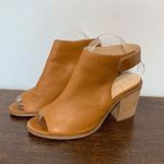 Sole Society Women's Peep Toe Bootie Heeled Sandals Ankle Strap Brown Size 8.5M Photo 5