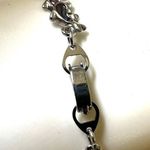 Silver tone dolphin pink abalone bracelet Photo 2