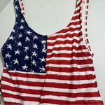 Xhilaration  USA RED WHITE BLUE One Piece Swimsuit LARGE PATRIOTIC Photo 3