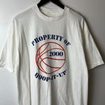 Urban Outfitters 2000 Vintage Y2K Property of Hoop It Up T Shirt White XL Extra Large Basketball Photo 15