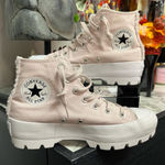 Converse Women's Pink High-Top Platform Sneakers Photo 0