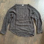 Helmut Lang Gray Flecked Alpaca Asymmetrical Hem Sweater Photo 1